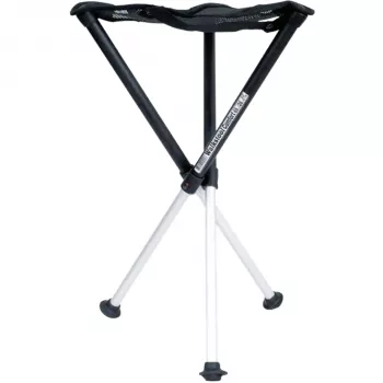 Walkstool Comfort 65 XXL nešiojama taburetė – juoda, guminės kojelės, 850 g, 65 cm, 45 cm