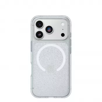 OtterBox React Series MagSafe Back Cover, skirta Apple iPhone 14 Pro Max - Stardust (Clear Glitter)