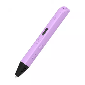 myFirst 3D Pen Artist – 3D spausdinimo rašiklis su 6 spalvotais PLA siūlais (violetinis)