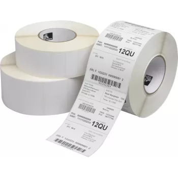 Zebra Z-Perform 1000T termoperkėlimo popierinė etiketė, 148x210 mm, A5, nepadengta, nuolatiniai klijai, 76 mm šerdis, balta