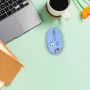 INCA belaidė pelė Weeny Emoji Blue (IWM-245RM) – 1200DPI, 3 mygtukai, 2,4 GHz USB-A