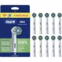 Braun Oral-B Pro CrossAction dantų šepetėlio galvutės, 10 vnt. (pakeitimo komplektas)