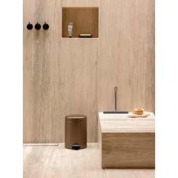 Brabantia NewIcon pedalinis šiukšlių kibiras 5 L Warm Bronze (255229)