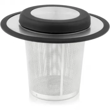 Bredemeijer Universal Tea Filter with Stacker/Lid, Small 1491 – nerūdijančio plieno, juodas, smulkus tinklelis