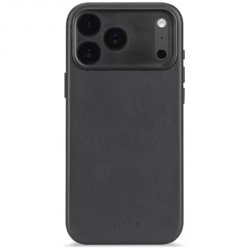Decoded Leather Backcover, skirta iPhone 17 Pro, su MagSafe (Juoda)