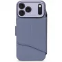 Decoded Textured Silicone Detachable Wallet Case, skirta iPhone 17 Pro Max su MagSafe - Forever Blue