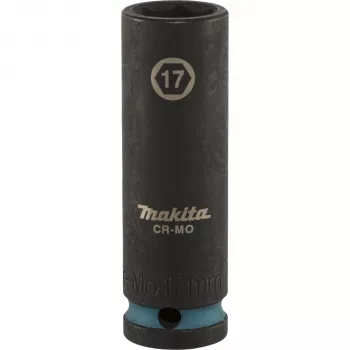 Makita 1/2 inch giluminė smūginė galvutė 17 mm, juodas fosfatinis (E-16477)