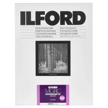 ILFORD Multigrade RC Deluxe Glossy juodai balto fotografinio popieriaus rinkinys 10x15cm (4x6in) 100 lapų