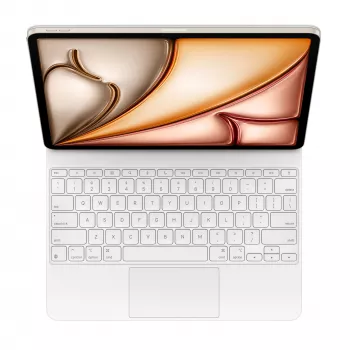 Apple Magic Keyboard, skirta Apple iPad Air 13 (M2/M3), balta, Smart Connector, Šveicariškas išdėstymas