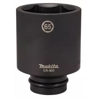 Makita smūginė galvutė 1 colio pavara 65 mm 6 briaunų Cr-Mo juodas fosfatinis dangalas E-24810