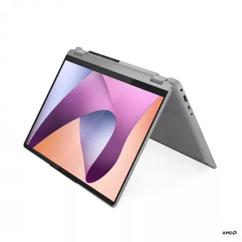 Lenovo IdeaPad Flex 5 14 inch 2-in-1 nešiojamas kompiuteris, AMD Ryzen 5 7430U, 16 GB RAM, 512 GB SSD, Windows 11 Home, jutiklinis ekranas, pilka