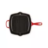 Le Creuset ketaus kvadratinė grilio keptuvė 26 cm vyšninė raudona