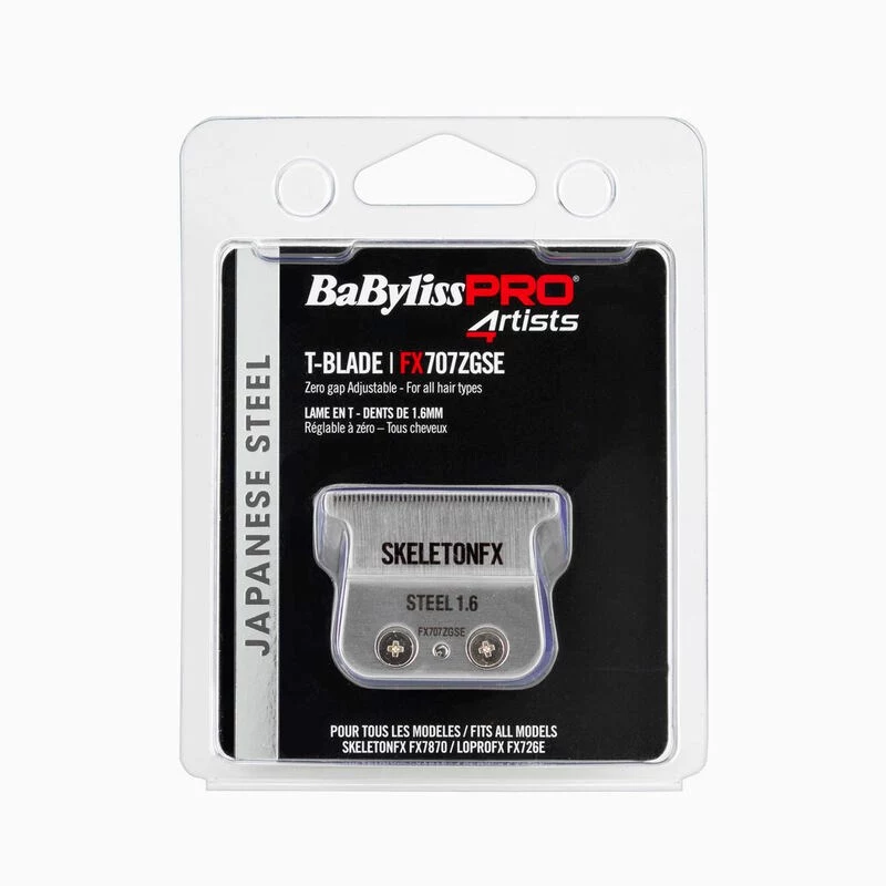 BaBylissPRO Skeleton Trimmer Blade FX707ZGSE – Japanese Steel Deep-Tooth T-Blade for FX7870 Series