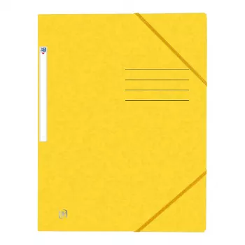 Oxford Top File+ Elasticated Folder A4 Geltona 400116265