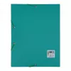 Oxford TOP FILE+ Corner Elastic Document Folder A4 3 Flaps Aqua 400116326