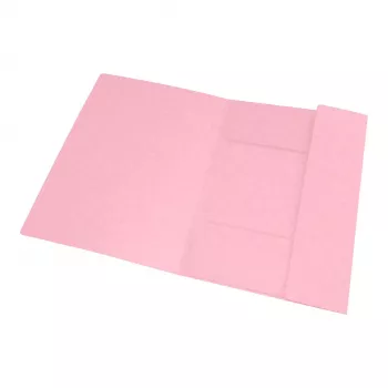 Oxford TOP FILE+ Elasticated Folder A4 3 Flaps Pastel Pink 400116353