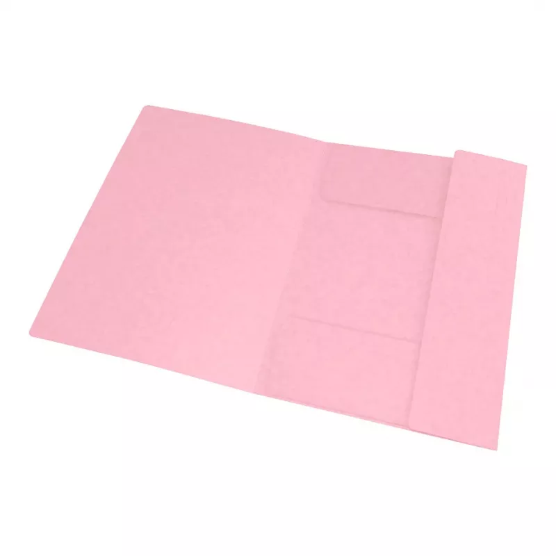 Oxford TOP FILE+ Elasticated Folder A4 3 Flaps Pastel Pink 400116353