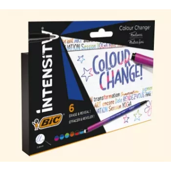 BIC Fineliner Intensity 0,4 mm Assorted Colours 6 Pack