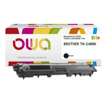 Armor OWA suderinamas kasečių blokas Brother TN-248BK juodas, 1000 puslapių, perdirbtas