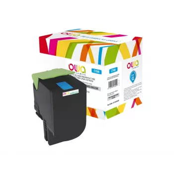 Armor OWA Cyan Remanufactured Toner Cartridge (Alternative to Lexmark 80C2SC0)