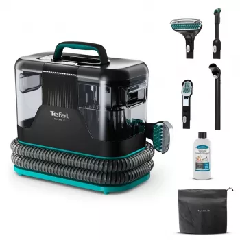 Tefal Clean It IZ5020 kilimų ir apmušalų plovimo siurblys dėmėms, 750 W, 13 500 Pa siurbimo galia, 2,3 l švaraus ir 1,5 l nešvaraus vandens bakeliai, Auto Clean