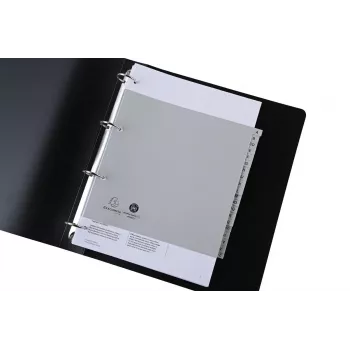 Exacompta Index Dividers Half-Format A-Z Grey 20-Tab 1 Set