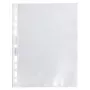 Exacompta Forever A5 perforuotos kišenės, 50 vnt., skaidrios, grūdėtos, 0,06 mm