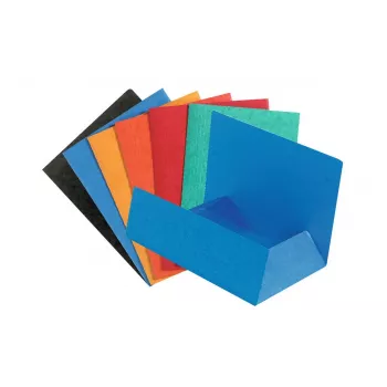 Exacompta 56400E A4 daugiaspalviai dokumentų skirtukai - 200 lapų, 250x320 mm, 100% perdirbtas kartonas, universali perforacija, „Žydrojo angelo“ sertifikatas