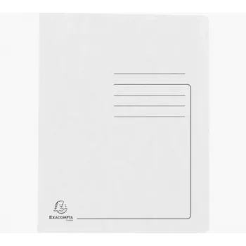 Exacompta 25 Fastener Folders Cardboard White DIN A4