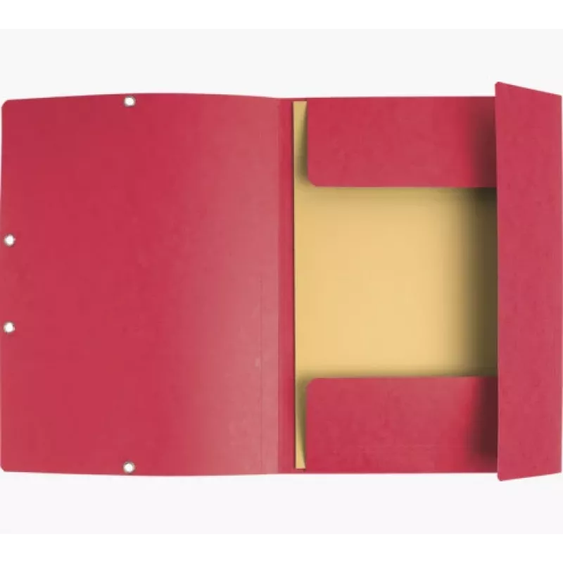 Exacompta 55405E A4 Segtuvas su 3 atvartais, kartonas, raudona