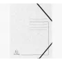 Exacompta aplankas su tamprėmis A4 baltas Colorspan 355g/m² be atvartų