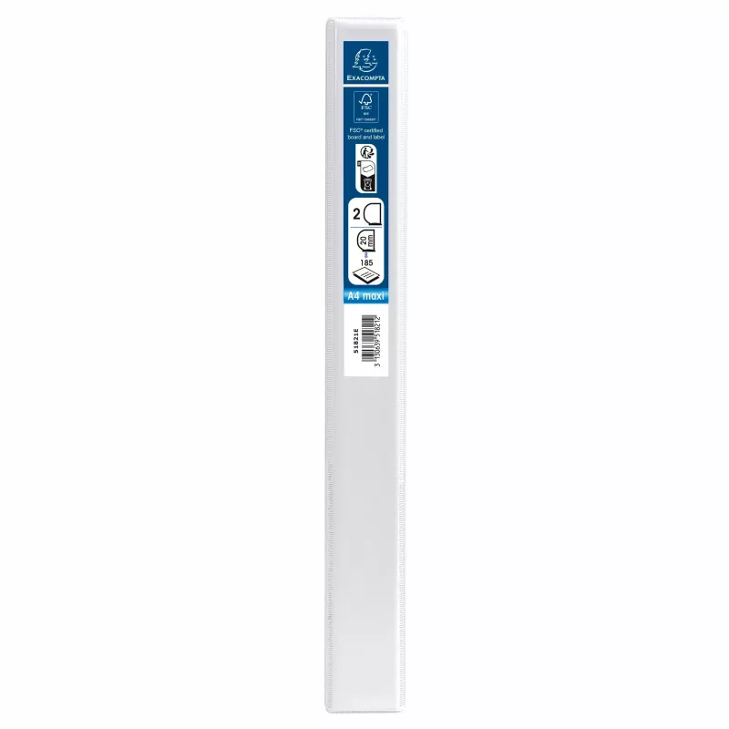 Exacompta prezentacinis segtuvas A4 Maxi baltas 2D-žiedai 8700292