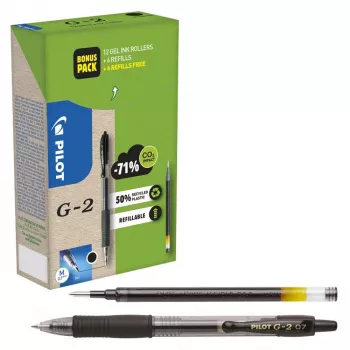 PILOT PEN G2 Greenpack gelinių rašiklių rinkinys mėlyna 0,4 mm 12 vnt.