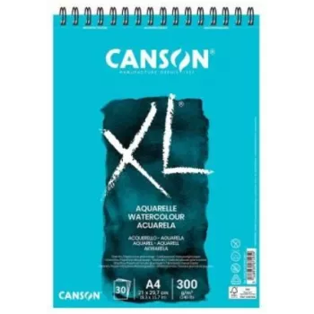 Canson XL Aquarelle akvarelinis popieriaus bloknotas A3 300gsm 30 lapų, smulkus grūdėtumas