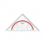 Maped Study 16 cm liniuotė trikampė - skaidrus polistirenas - 45°/45°/90° trikampis