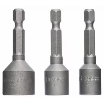 Bosch smūginių antgalių rinkinys 3 vnt. 50 mm 8 10 13 mm 2608551078