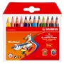 STABILO Trio spalvinimo pieštukai – įvairių spalvų rinkinys – 4,2 mm – 12 vnt.