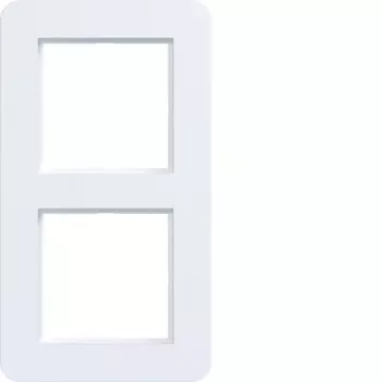 Hager C.8 2-Gang Frame Light White Matt WAD9200WM