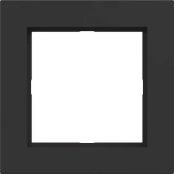 HAGER WAD6100BM Užvalkalo rėmelis 1 vietos A.1 Night Black Matt