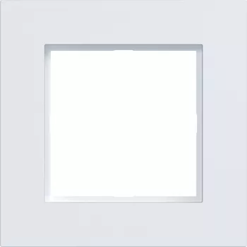 Hager A.8 1-Gang Cover Frame Light White Matt WAD8100WM