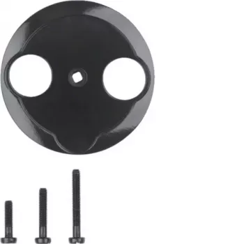 Hager WTF4592BG Centrinis elementas antenos lizdui 2 angų 1930/Stiklo juoda