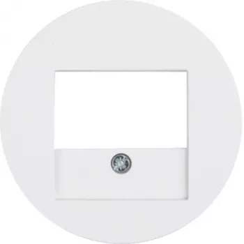 HAGER Central Plate with TAE Cutout R.Classic Pure White Glossy (WLF4000WG)