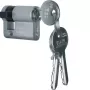Hager WDA7172 Profilio puscilindras, 30/10 mm, nikeliuotas žalvaris, 2 raktai