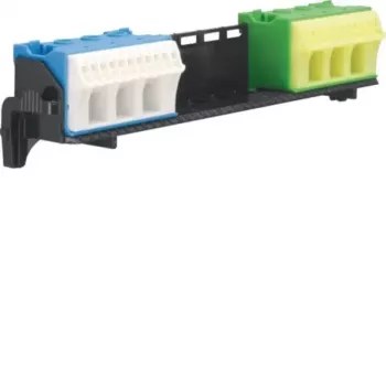 HAGER Gnybtų laikiklis su 2x14 PE/N gnybtais QuickConnect FZ381