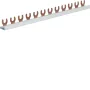 Hager KDN163A fazinė šina 1 polio, šakutinė jungtis 10 mm², 63 A, 12 modulių
