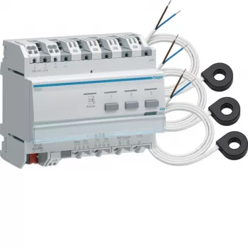 HAGER TE332 KNX trifazis energijos skaitiklis su 3 srovės transformatoriais