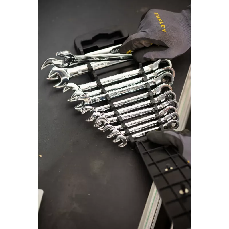 STANLEY Ratchet Combination Wrench Set 12 pcs.