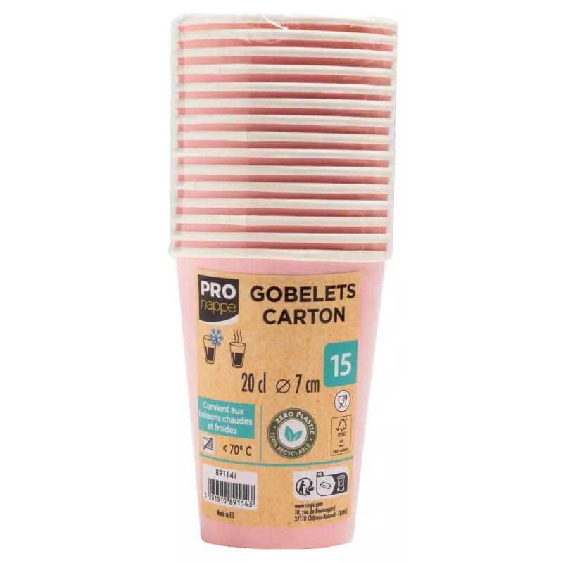 PROnappe 15 vienkartiniai kavos puodeliai 200 ml – 100 vnt. pakuotė