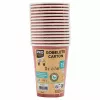 PROnappe 15 kartono puodelis 200 ml, raudonas (89115I)