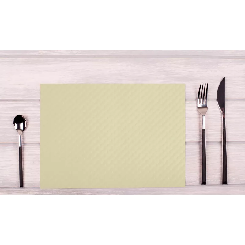PROnappe Disposable Placemat 400 x 300 mm Ivory Embossed Lightly Satinized Paper